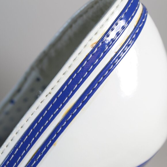 Ellie Anchor sailor cosplay white blue peep toe 5 inch heels size 9 - Picture 9 of 12